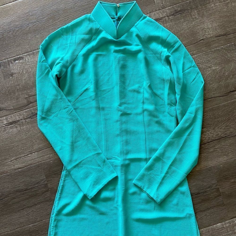 Ao Dai Vibrant Blue Dress
